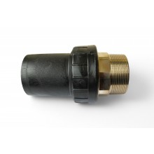 Перехід РЕ/латунь Halock зовнішня різьба