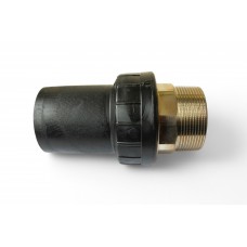 Перехід РЕ/латунь Halock зовнішня різьба